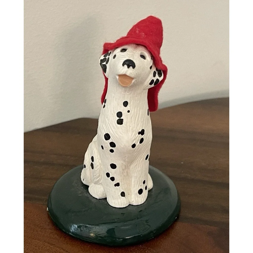 Byers Choice Caroler Animal Series Dalmation Christmas Fireman Puppy Dog